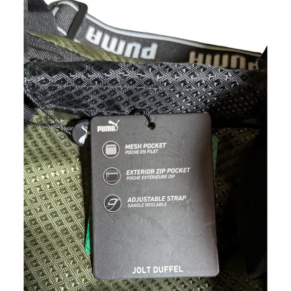 PUMA - Evercat - Unisex - Jolt Duffel Bag - Olive Green and Black Color - NWT - Picture 12 of 12